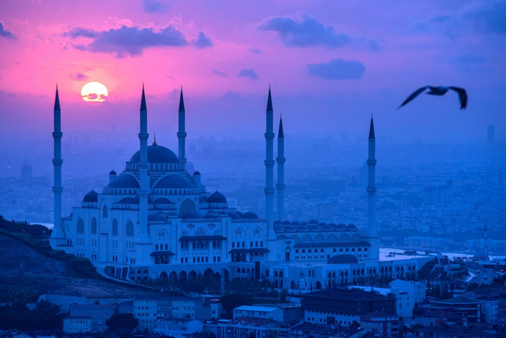 Freelifer camper tur den blå moske i Istanbul